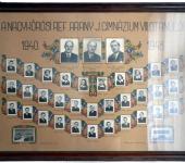 VIII osztály tablója 1940-1948-ből (Fotózott tabló)