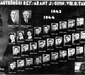 VIII osztály tablója 1943-1944-ből (Szkennelt tablókép)