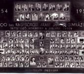 4.ABC osztály tablója 1954-1958-ből (Szkennelt tablókép)