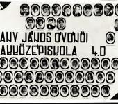 4.D osztály tablója 1981-1985-ből (Szkennelt tablókép)